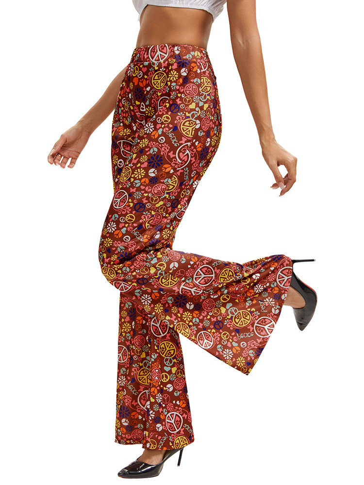 5 pcs 60s 70s Women Disco Hippy Hippie Costume Sets
